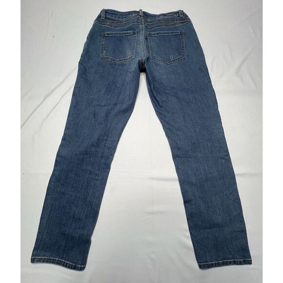 PRANA Women's Tapered Leg Blue Denim Jeans - Size 2 (26x26.5) - Picture 2 of 7